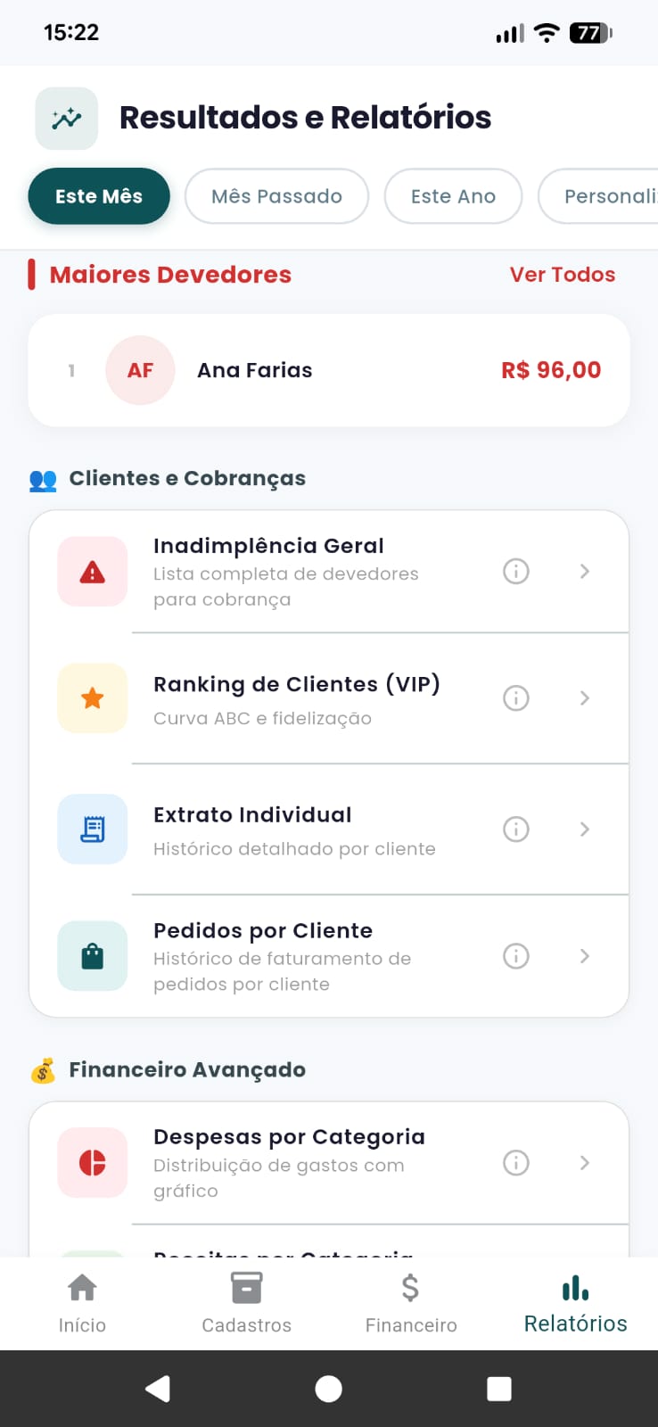 Controle de Contas